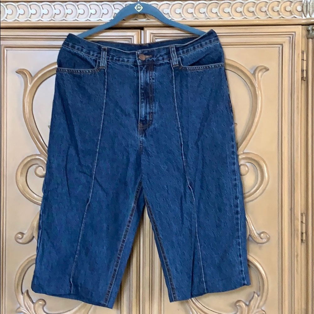 🦋 Bill Blass high waisted Jean Capris guc size 8
